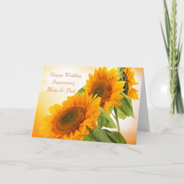 Carte de maman et de papa d'anniversaire de (Devant)