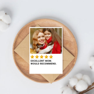 Carte de maman excellente cinq étoiles