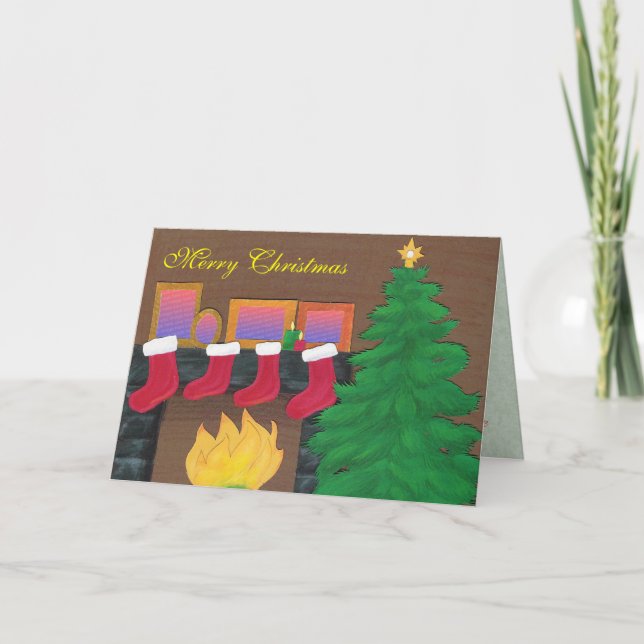 Carte de manteau de Noël (Devant)