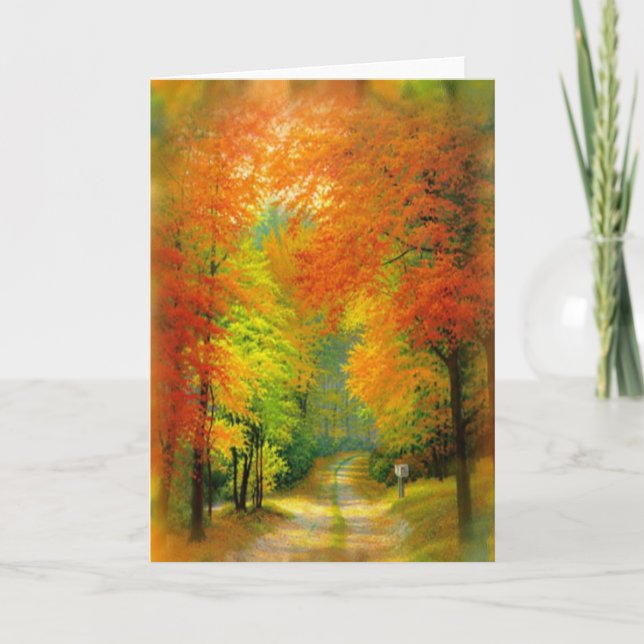 Carte de marche d'automne (Devant)