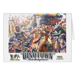 Carte de marché de dinosaure de Dinotown
