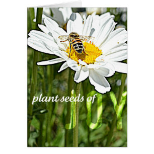 Carte de marguerite de joie