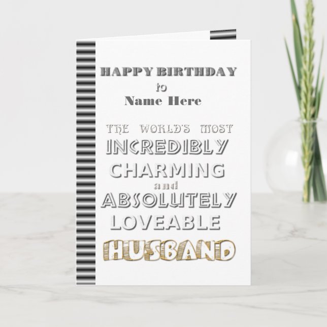 Carte de mari de joyeux anniversaire (Devant)