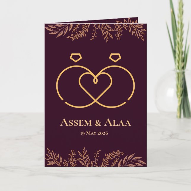 carte de mariage (Devant)