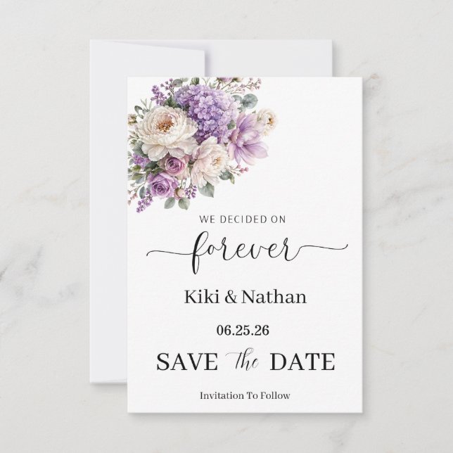 Carte de mariage à conserver (Devant)
