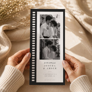 Carte de mariage à sauver la date de style classiq