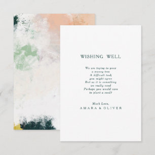 Carte de Mariage Abstrait coloré Wishing Well