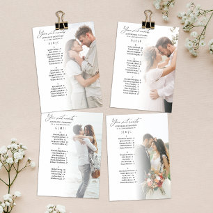 Carte de Mariage alphabétique photo