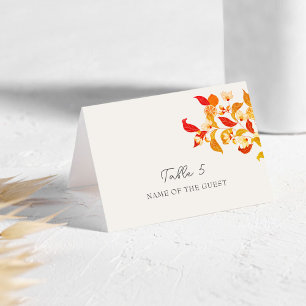 Carte de mariage au feuillage d'agrumes Lemony Lov