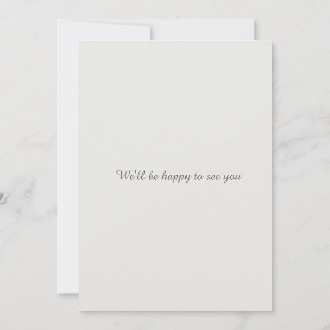 Carte de mariage avec code QR pour annoncer la dat (Dos)