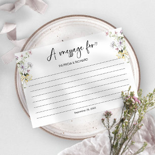 Carte de mariage avec message dans une bouteille d