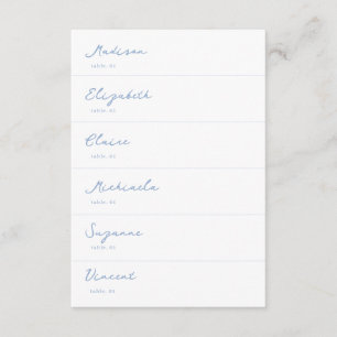 Carte de Mariage bleu Dusty tirée à la main do-it-