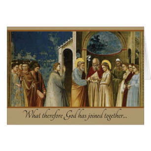 Carte de mariage chrétienne catholique