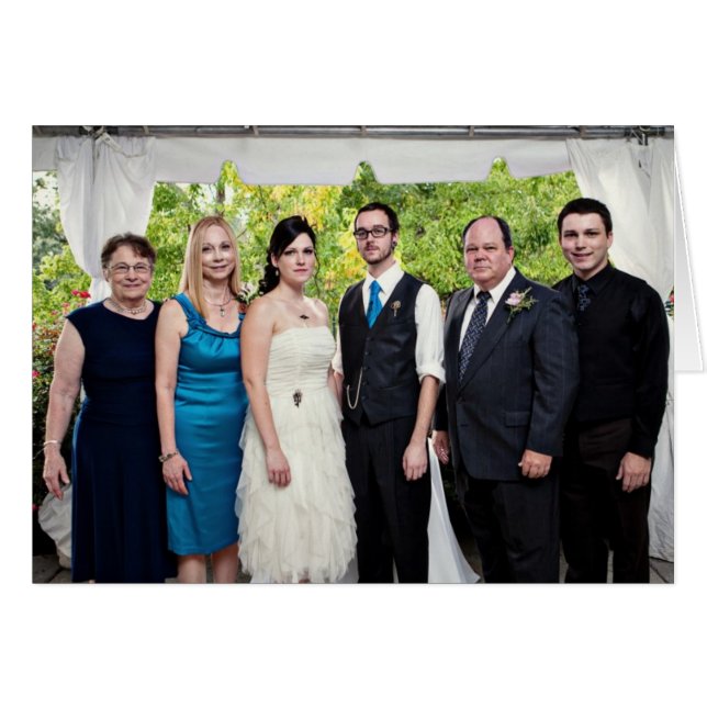 Carte de mariage d'Agnès, de Laura et de Ryan (Devant horizontal)