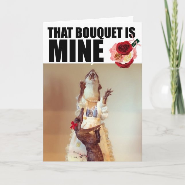 Carte de mariage de belette de Juanita (Devant)