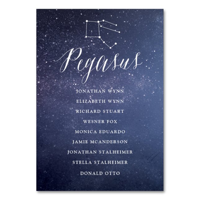 Carte de Mariage de la constellation Carte de sièg (Par défaut)