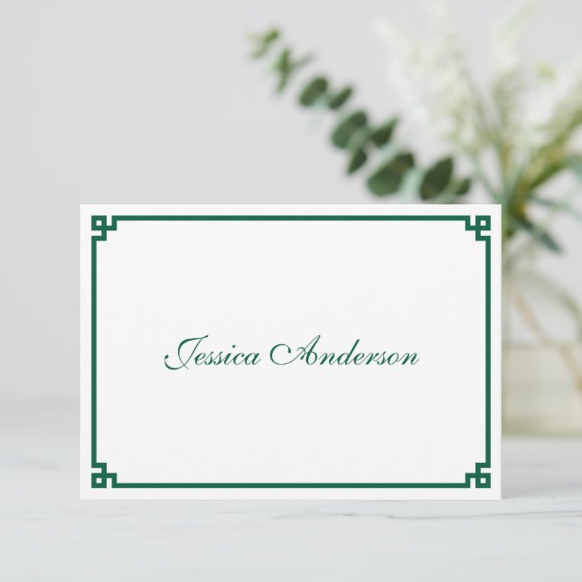 Carte de Mariage de la frontière de la clé grecque (Debout devant)