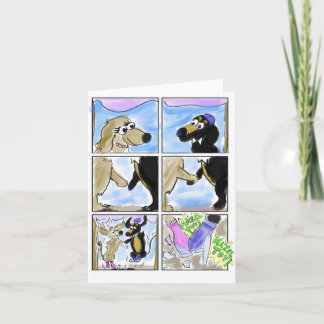 Carte de mariage de teckel !