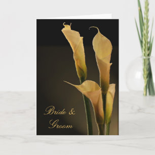 Carte de mariage de zantedeschia