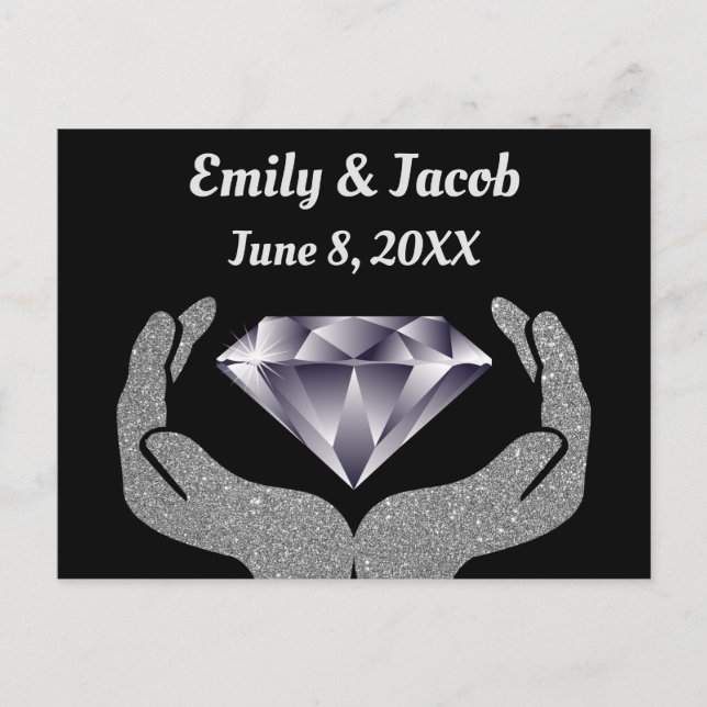 Carte de mariage Diamond Hands (Devant)