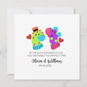 Carte de mariage drôle, Carte de couple, Fiançaill
