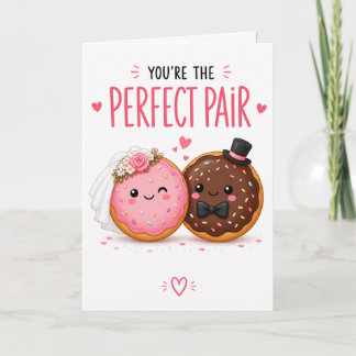 Carte de mariage drôle Donut – Nourriture mignonne