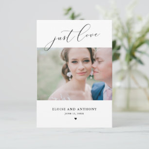 Carte de Mariage Élopée Photo 'Rien de Fantaisiste
