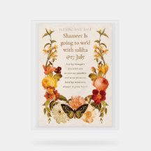 Carte de mariage en acrylique