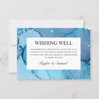 Carte de mariage Ethereal Wave Wishing Well Cadeau