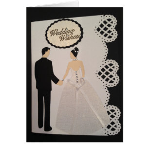 Carte de mariage faite main