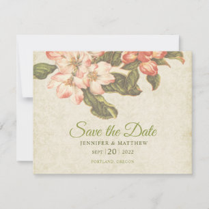 Carte de mariage Fleur de pommier vintage - Save t