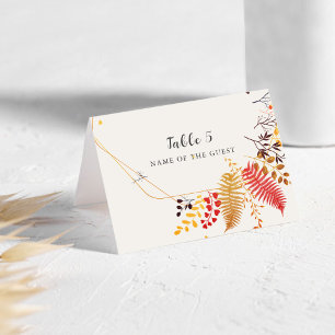Carte de mariage Fleurs Champêtres Fongiques