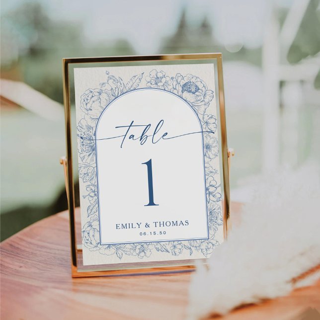 Carte de Mariage Floral Chinoiserie (Créateur téléchargé)