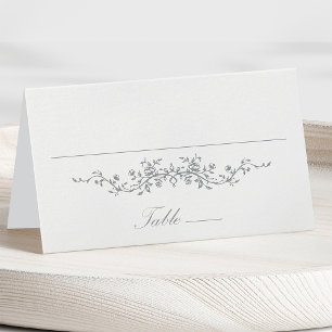Carte de Mariage gris classique