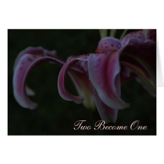 Carte de mariage - Haiku