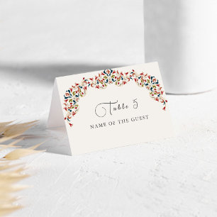 Carte de mariage luxueuse botanique florale paisle