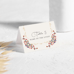 Carte de mariage luxueuse botanique florale paisle