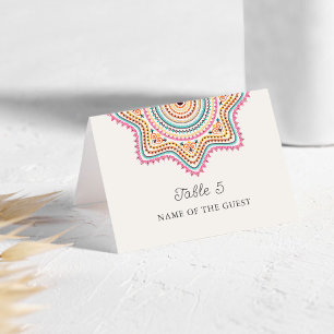 Carte de mariage Mandala de style orné classique