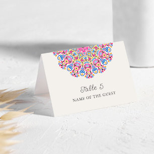 Carte de mariage Mandala de style orné classique