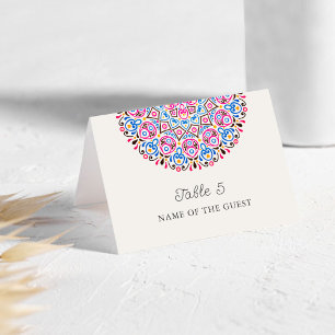 Carte de mariage mandala de style orné classique