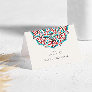 Carte de mariage Mandala Vibrant Floral Delight 