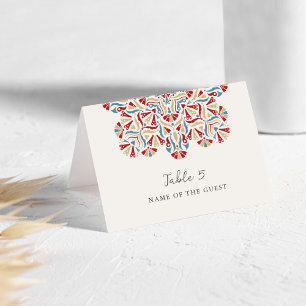 Carte de mariage Mandala Vibrant Floral Delight 