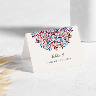 Carte de mariage Mandala Vibrant Floral Delight 
