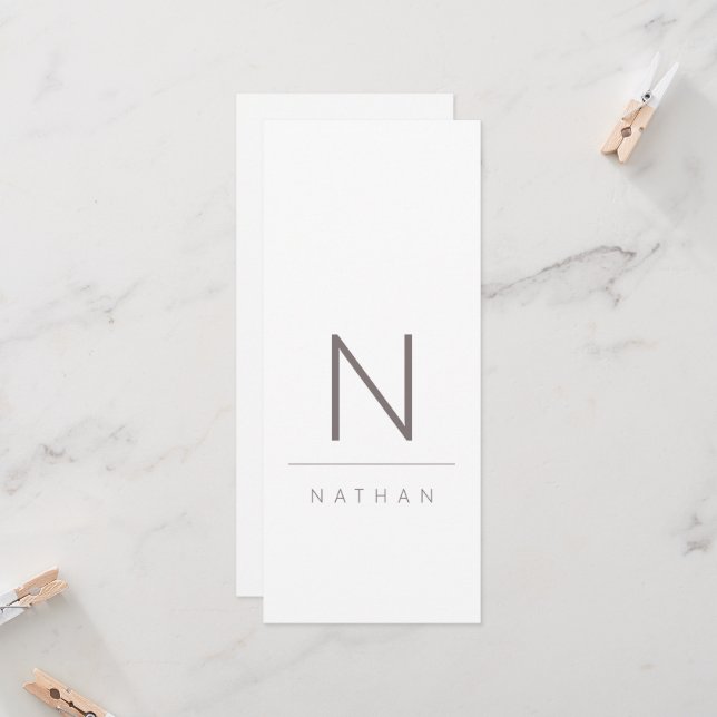 Carte de Mariage minimaliste moderne (Devant/Arrière en situation)
