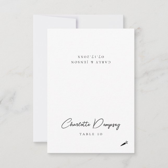 Carte de Mariage minimaliste moderne (Devant)