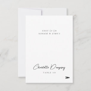 Carte de Mariage minimaliste moderne