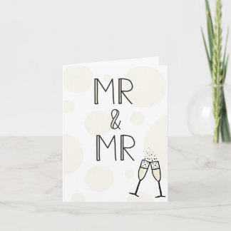 Carte de mariage Mr & Mr