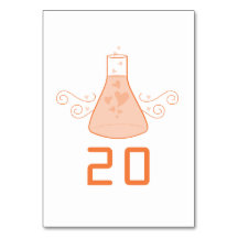 Carte de Mariage Orange Sweet Chimie