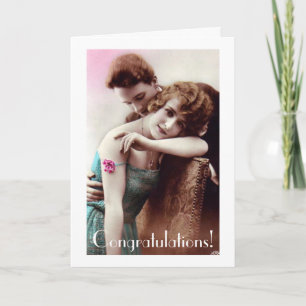 Carte de mariage ou d'anniversaire pour un couple 