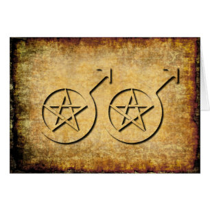 Carte de mariage païenne gaie masculine